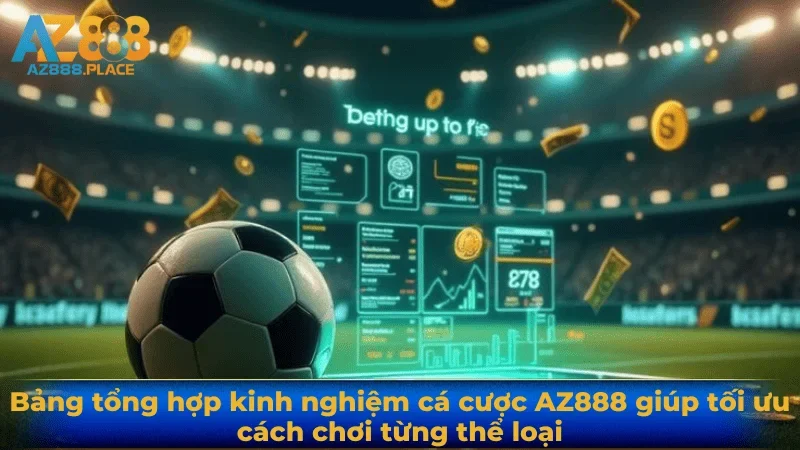 Bảng tổng hợp kinh nghiệm cá cược AZ888 giúp tối ưu cách chơi từng thể loại